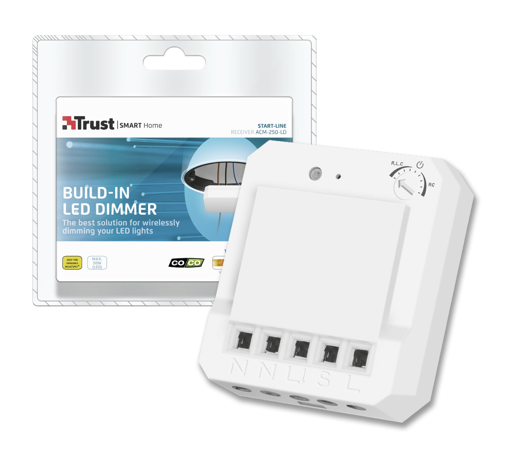KlikAanKlikUit Ingebouwde LED Dimmer ACM-250-LD KlikAanKlikUit Ingebouwde LED Dimmer ACM-250-LD
