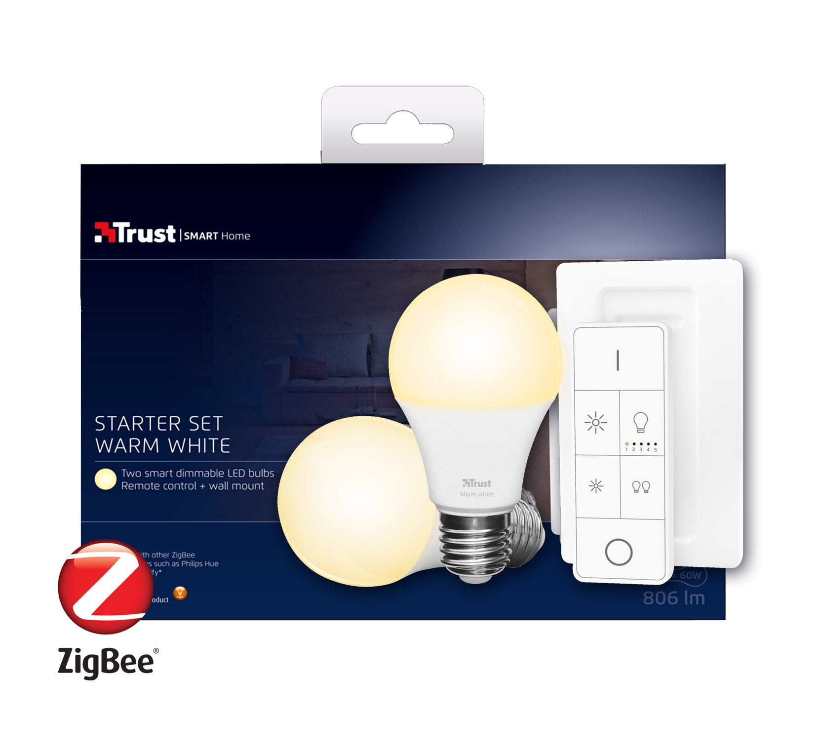 Standard 230V Smart Home Zigbee 3.0 LED Kerze E14 400lm 4,9W Tunable White  dimmbar Matt