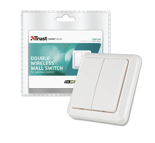 Wireless Double Wall Switch - AWST-8802 - Trust Smart Home